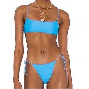 Tropic of C Blue String Bikini Set